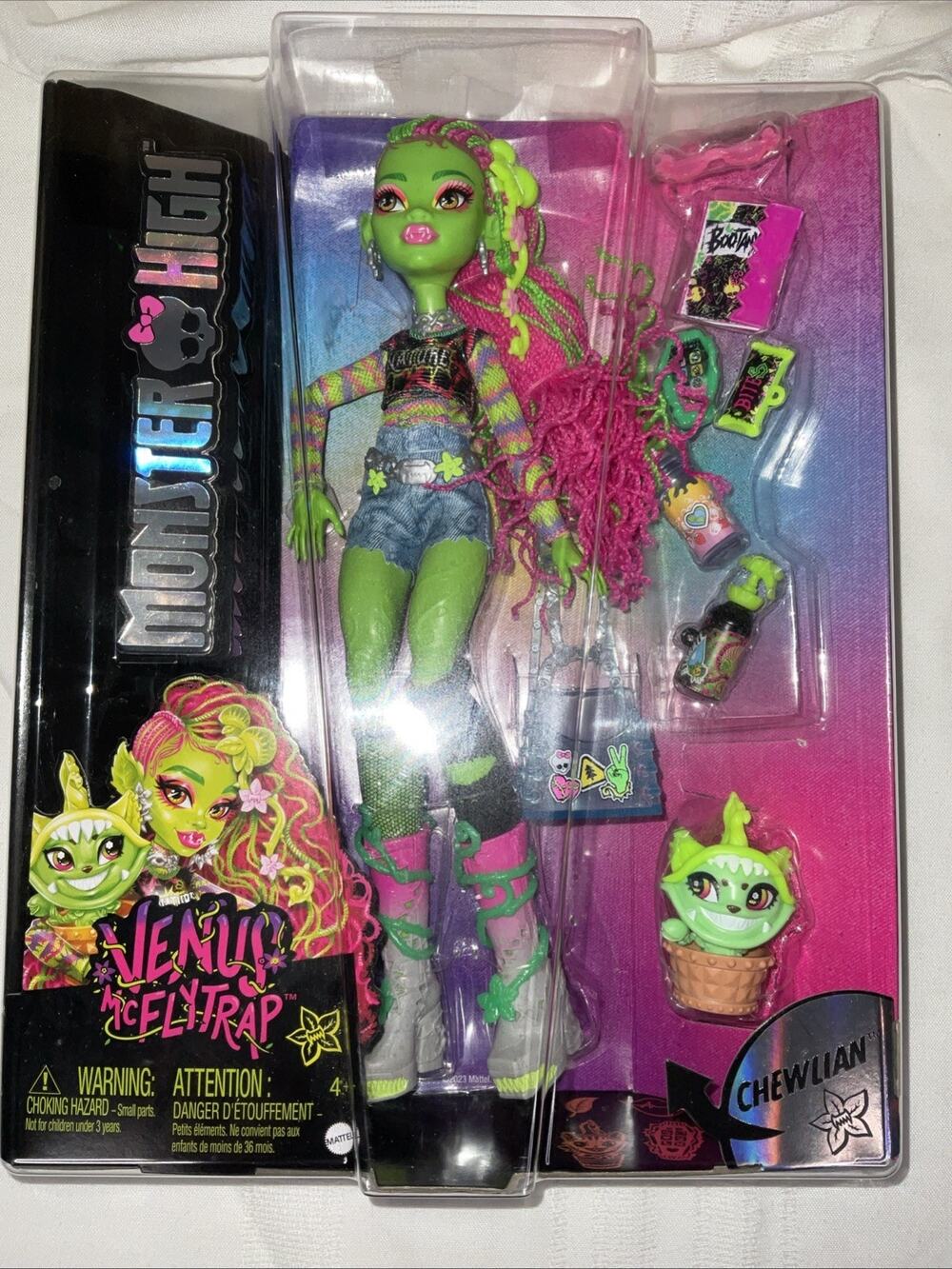 NEW NIB MONSTER HIGH VENUS MCFLYTRAP & CHEWLIAN G3 2022